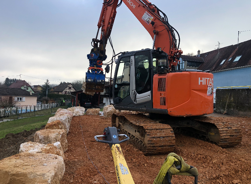 Création d'un parking à Ueberstrass